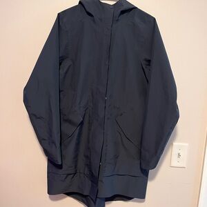 Women’s REI CO-OP Dark Blue Hooded Raincoat